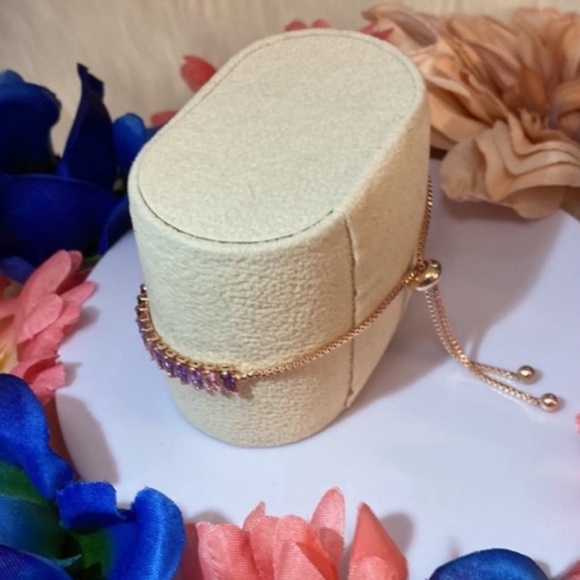 Multi Color Baguette Gemstone Bracelet NEW! - Picture 4 of 7